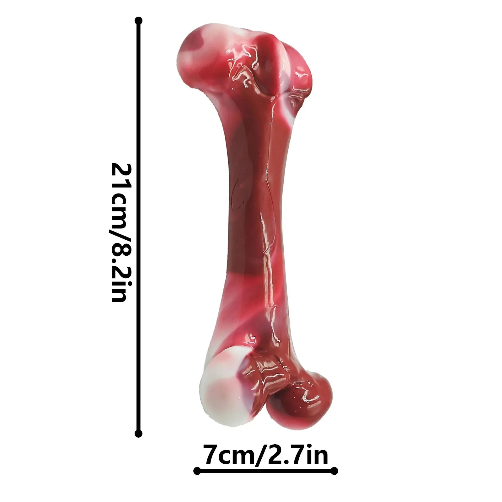 Dog Bones, Bacon Flavor Tough Dog Toys Bone for Large/Medium/Small Dogs, Dog Bones for Teeth Cleaning and Training