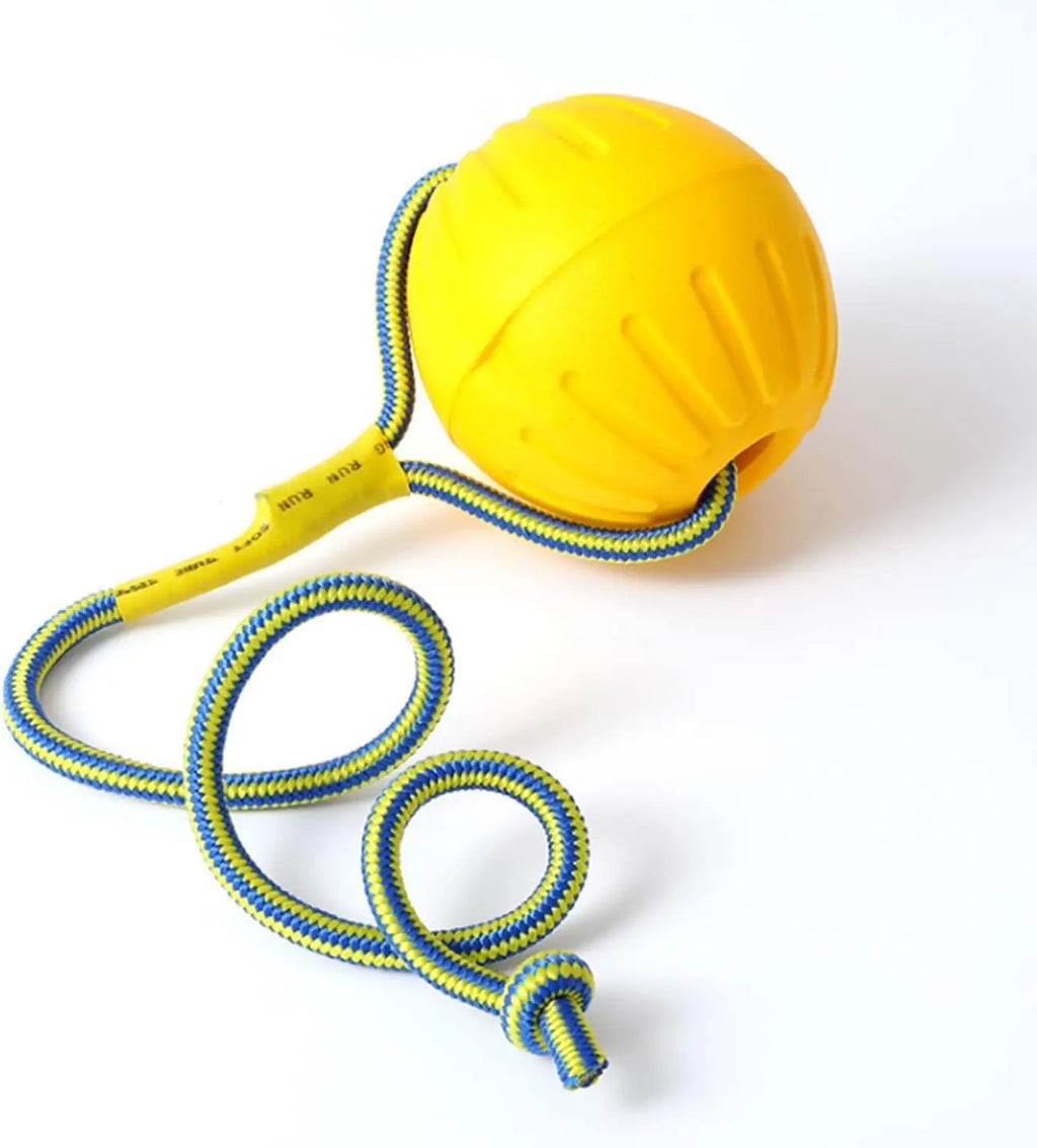 EVA Pet Toy Ball Dog Floating Training Dog Pull Ring Bite Resistant Teeth Grinding Pet Ball Wear Rope Ball