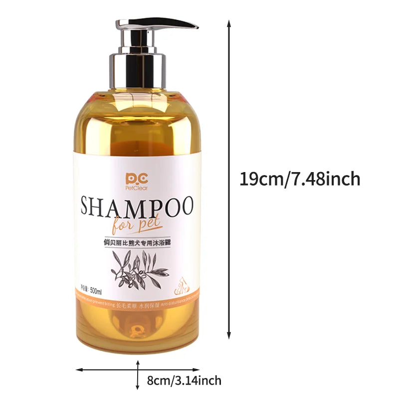 PETCLEAR 2-in-1 Dog Shampoo And Conditioner Mild Formula Puppy Bath Gel 500ml Special Design Cleaning Products for Dogs
