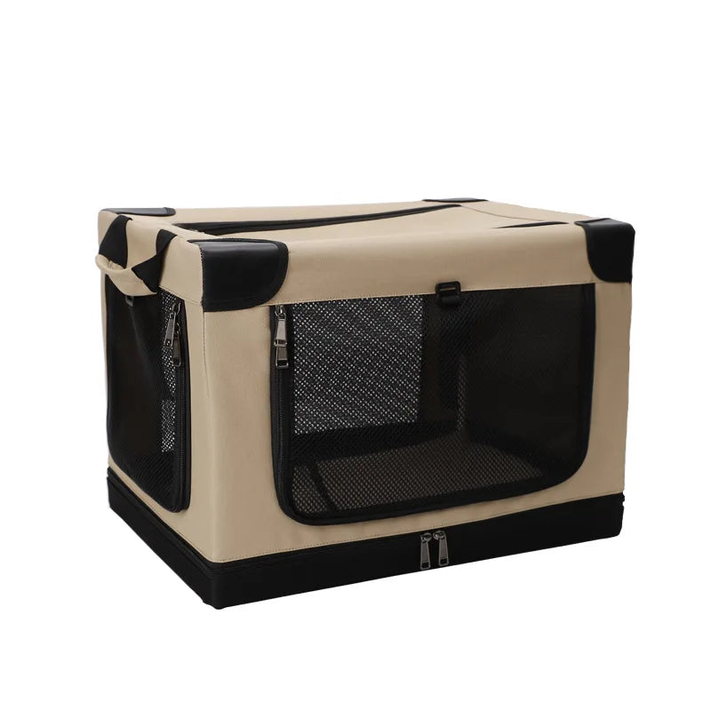 Car Dog Cage Trunk Dog Cage Large, Medium and Small Pet Safety Seat Cat Cage Foldable Car Ride Artifact