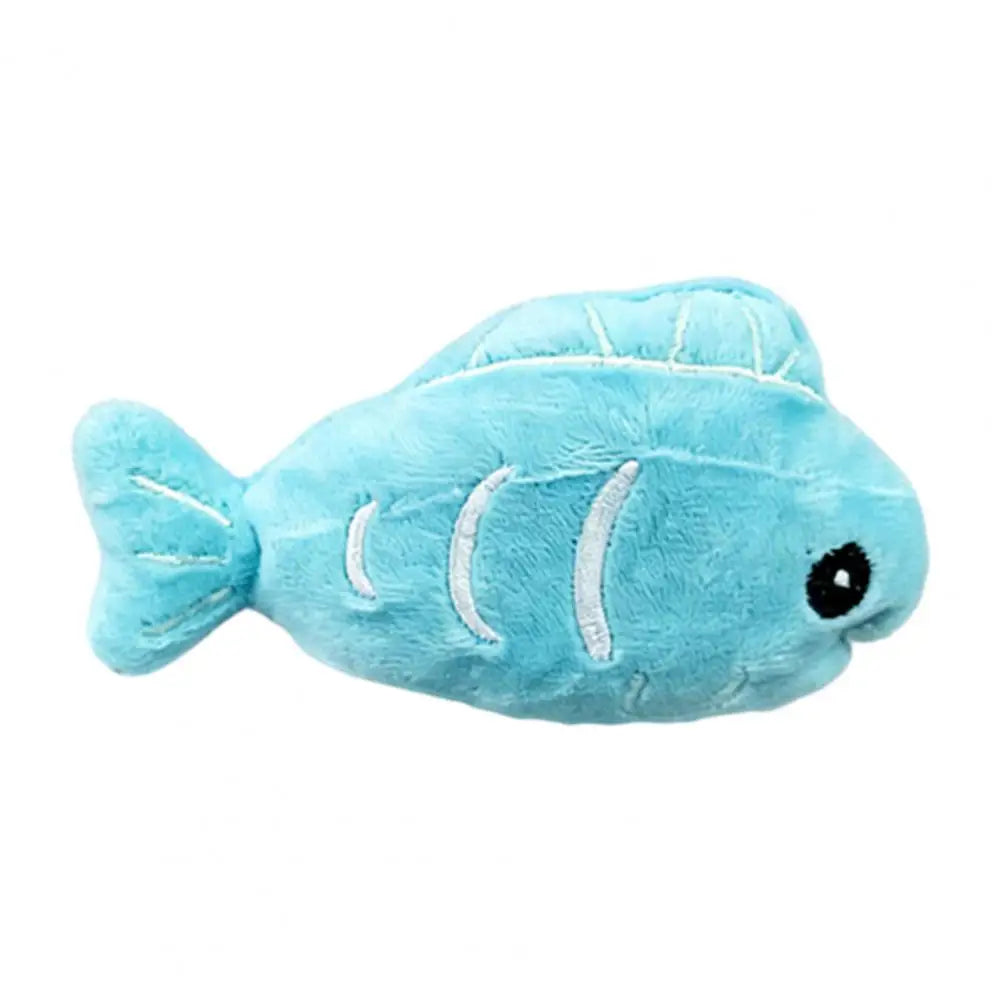 Cat Plush Toy Plush Fish Cat Toy with Catnip Soft Crinkle Chew Toy for Indoor Cats Stuffed Hunting Teething Kitten Plaything