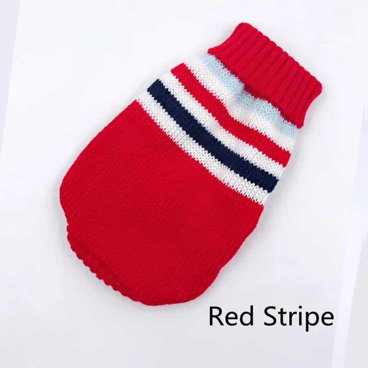 Big Dog Sweater Christmas Clothes for Small Medium Large Dogs Golden Retriever Rottweiler Turtleneck Pullover Winter Warm