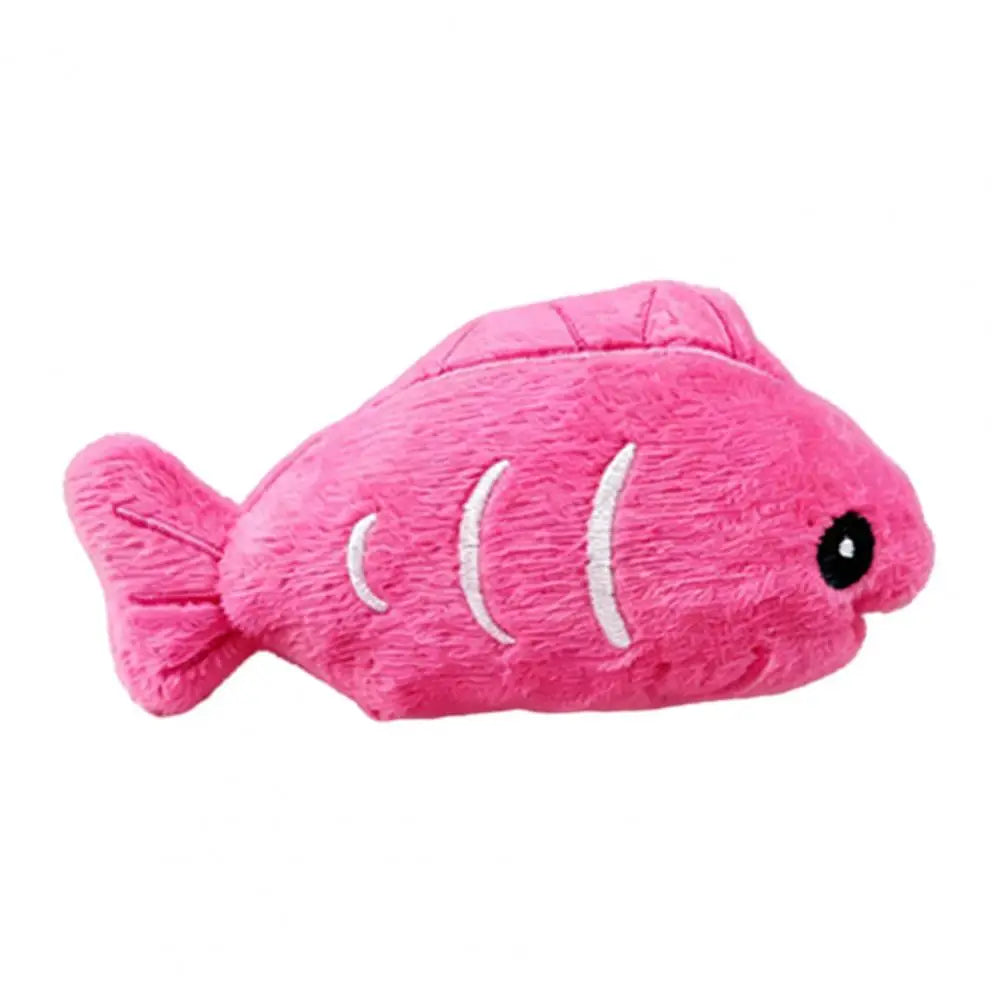 Cat Plush Toy Plush Fish Cat Toy with Catnip Soft Crinkle Chew Toy for Indoor Cats Stuffed Hunting Teething Kitten Plaything