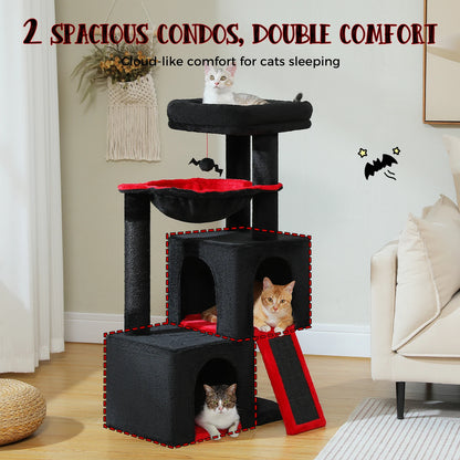 large multi-level cat tree for indoor cats