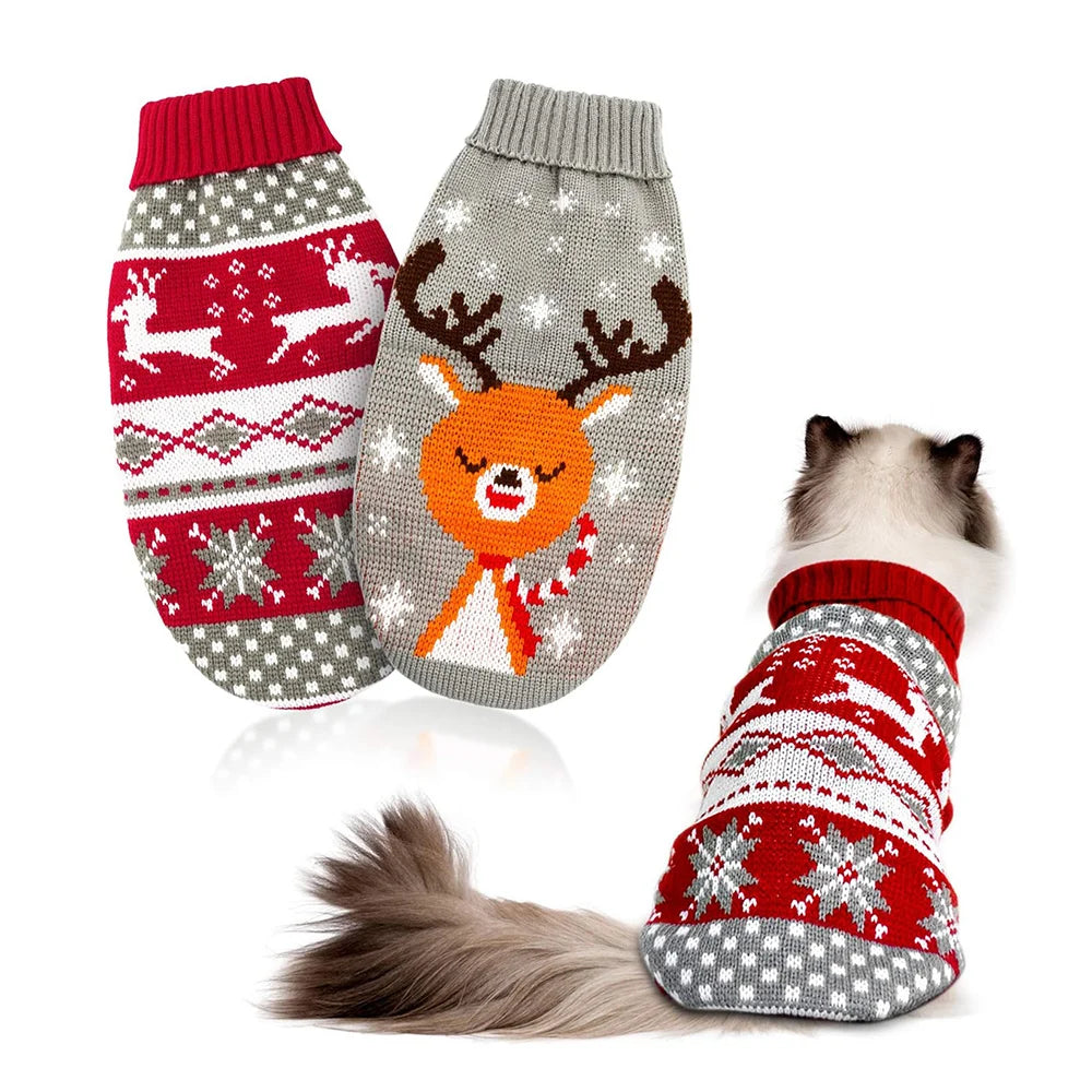 Pet Christmas Sweaters for Large Dogs, Holiday Cute Knit Sweater for Golden Retriever, L - 4 XL