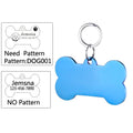 Custom Dog ID Tag with Free Engraving - Pet Collar Harness Pendant for Cats Puppy Kitten Leash Accessories Pet Supplies