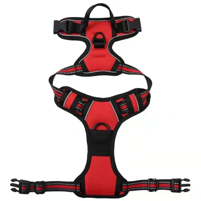 Reflective Adjustable Breathable Vest Chest Strap for Small Medium Large Dogs Pet Dog Harness Cat Puppy Collar Dog Accessoires