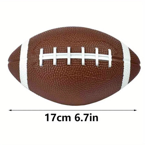 6.7" Inflated Balls for Dogs, Durable Dog Football Toys for Aggressive Chewers Large Rugby Balls Floating Dog Toys for Water JXB