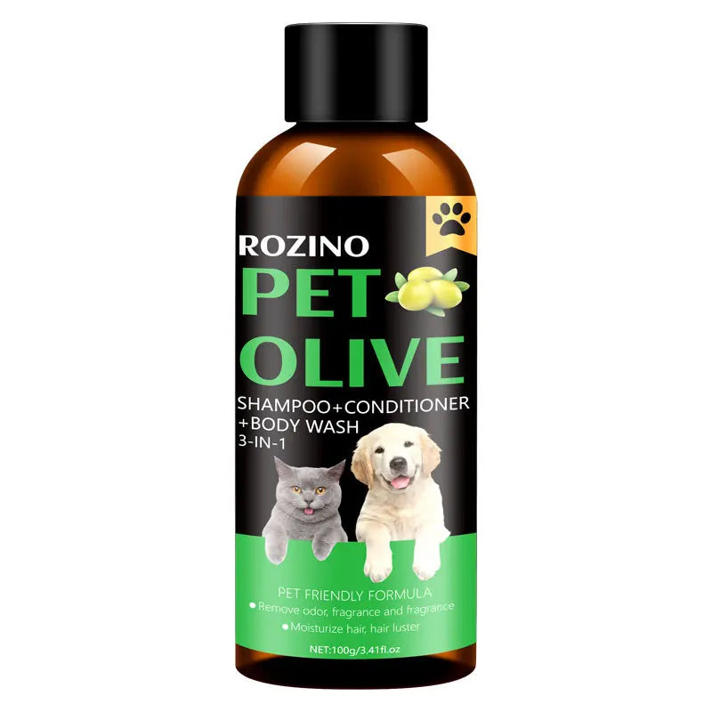 Pet Shampoo and Conditioner Based Olive Shower Gel Does Not Contain Harmful Substances Suitable for Pet Cats and Dogs