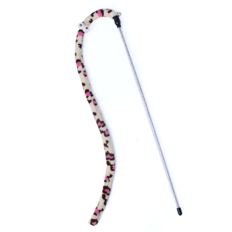 Cat Toy Feather Cats Teaser Wand Cats Interactive Toy Funny Caterpillar Colorful Rod Teaser Wand Pet Cat Supplies Pets Accessory