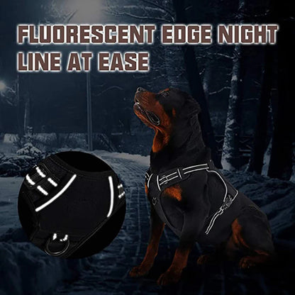 Tactical Military Dog Harness with Reflective Straps &amp; Control Handle Horizon