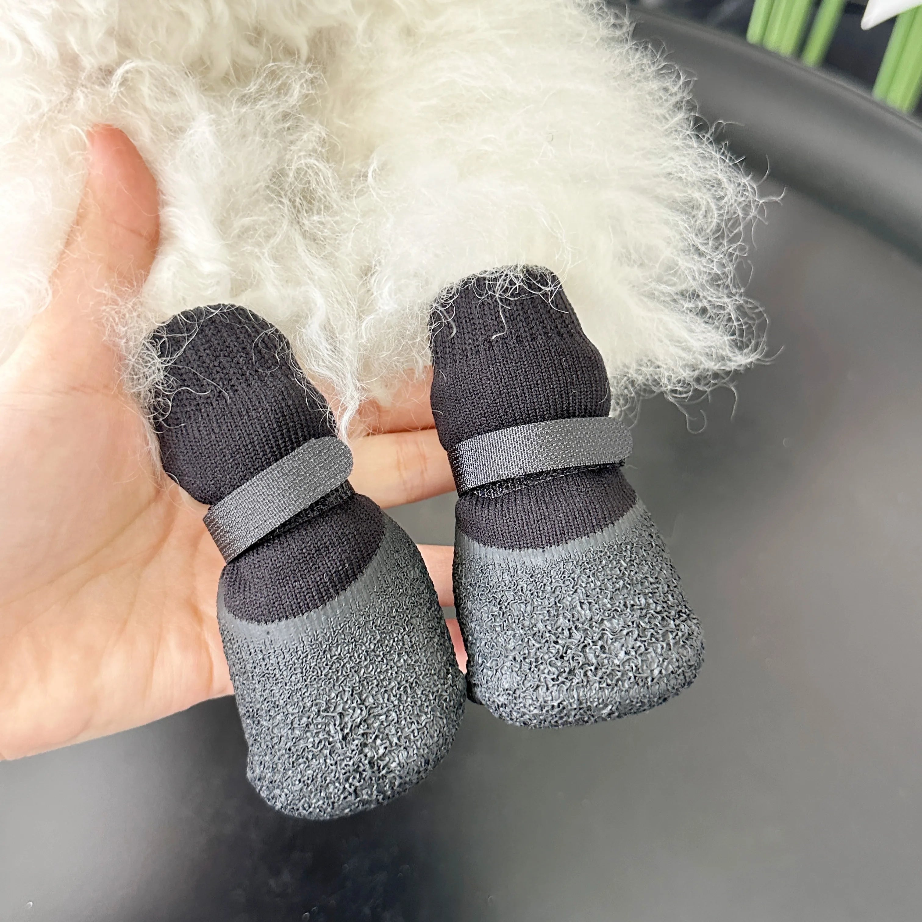 Dogs Anti-Slip Waterproof Soft-Soled Shoes Prevent Falling off Dog Socks for Outdoor Wear Resistant Slip-On Pet Footwear
