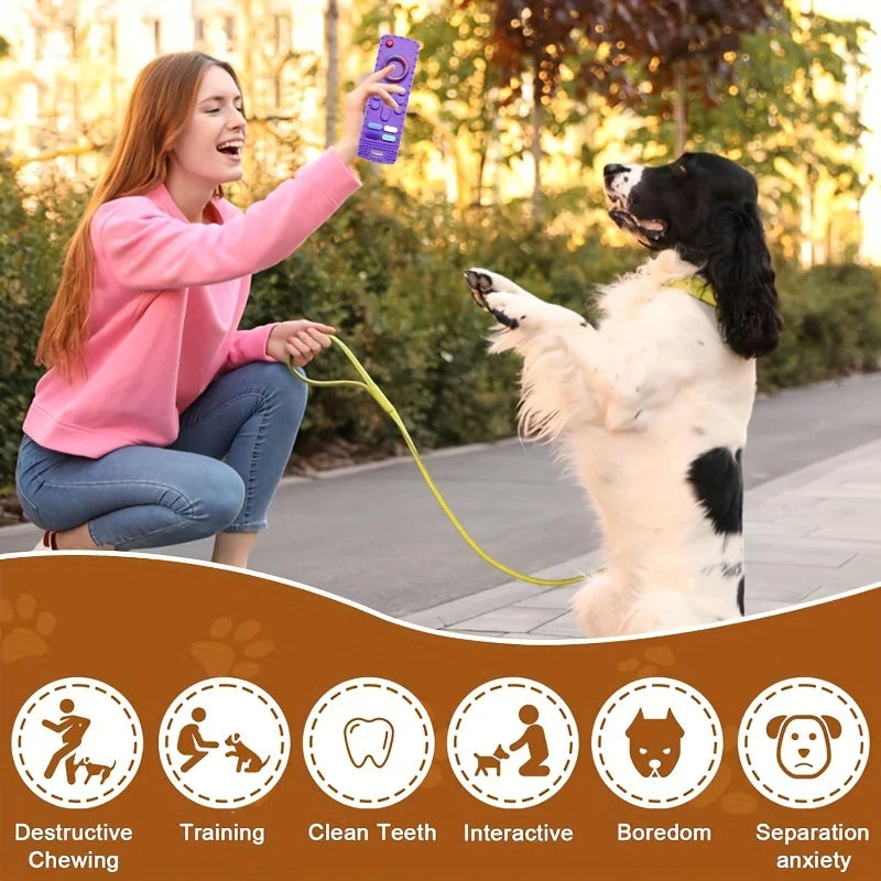 1PC Chew Dog Teething Toy Silicone Remote Control for Puppies-Multi-Color Options Available,Silicone Material,Pet Teething Stick