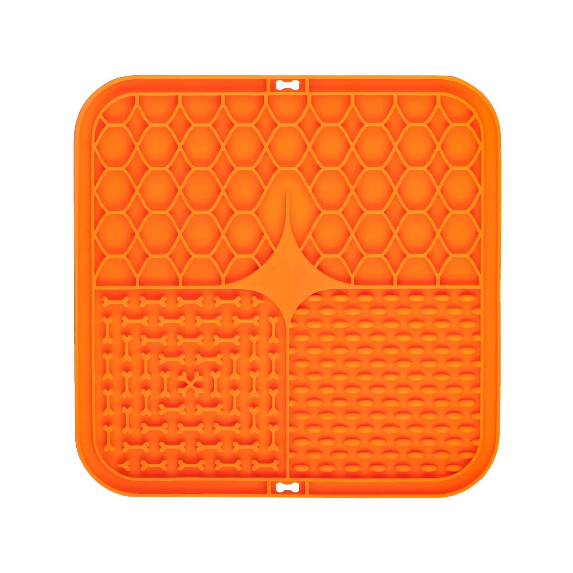 Silicone Dog Lick Mat Slow Feeder with Suction Cup Boredom Buster Bathing Grooming Distraction Licking Pad for Dogs Cats