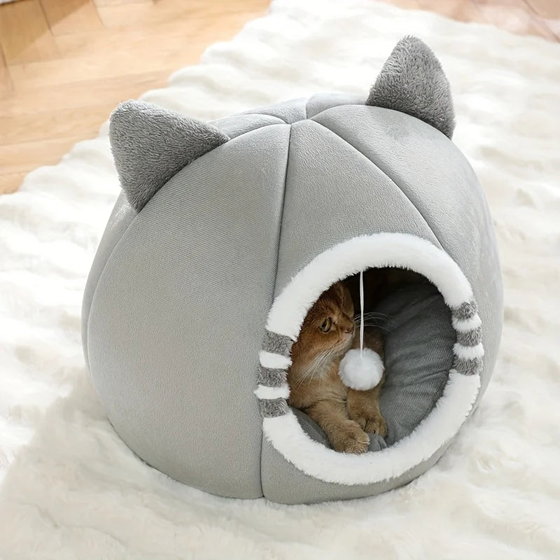 Deep Sleeping Cat Bed Cave Nest With Soft Mat Bed For Cats Pet Products  Bag Sofa Pet  House Dog Basket Tent Bearded  Cama Para