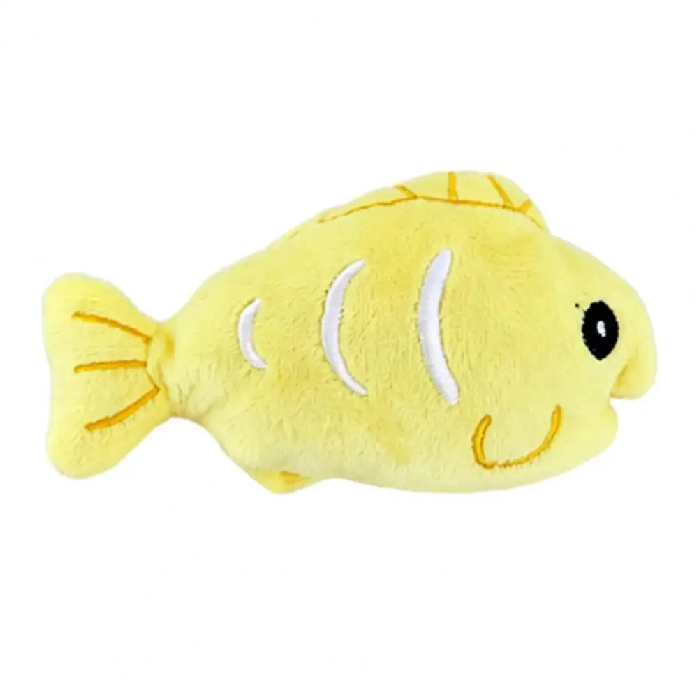 Cat Plush Toy Plush Fish Cat Toy with Catnip Soft Crinkle Chew Toy for Indoor Cats Stuffed Hunting Teething Kitten Plaything