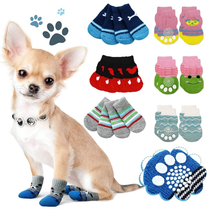 Suitable for ultra small dogs and cats, anti slip indoor pet paw protection, indoor hardwood floor wearing, multiple styles