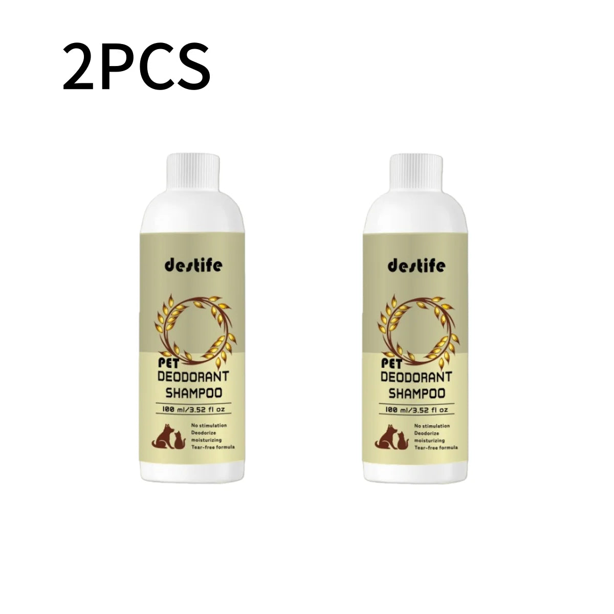 Cat Dog Shampoo Bath Body Wash Conditioner 3-in-1 Oatmeal Flavour Leave Scent Fragrance Deodorizing Bath Pet Cleaning Products