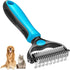 2-in-1 Stainless Deshedding Brush & Fur Knot Cutter Horizon