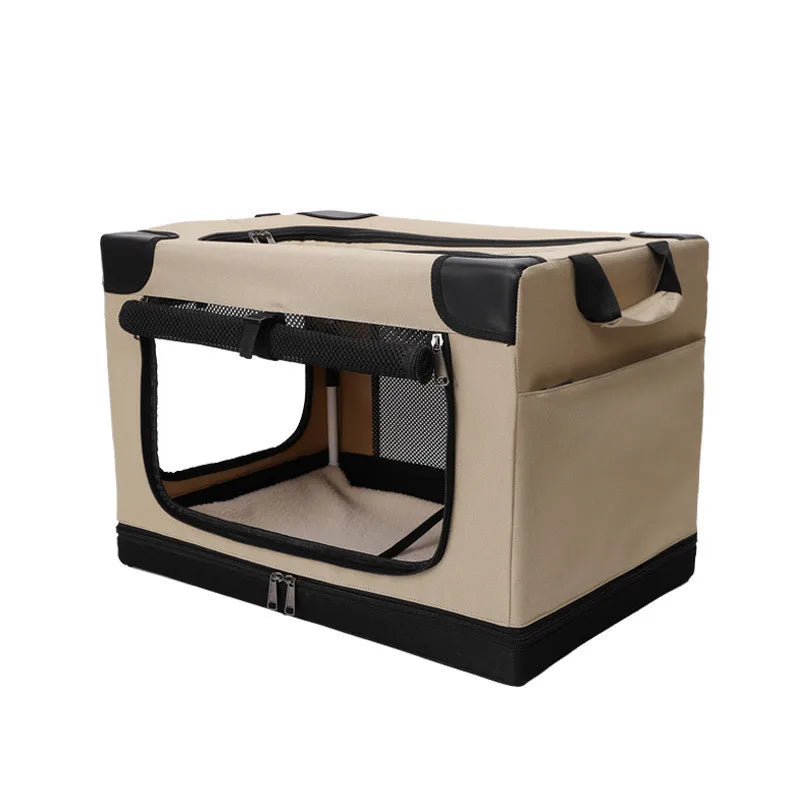 Car Dog Cage Trunk Dog Cage Large, Medium and Small Pet Safety Seat Cat Cage Foldable Car Ride Artifact