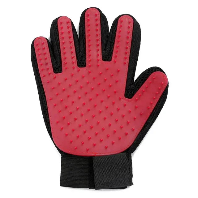 Silicone Pet Grooming Gloves — Hair Removal &amp; Bath Brush Horizon
