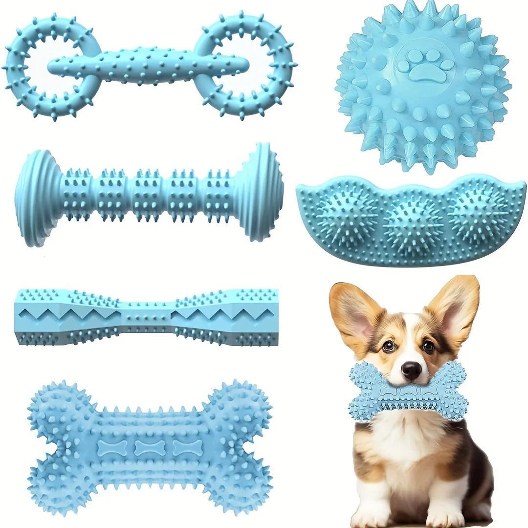 6pcs chew toy for dogs Puppy teething toy Soft and durable interactive toy suitable for puppies