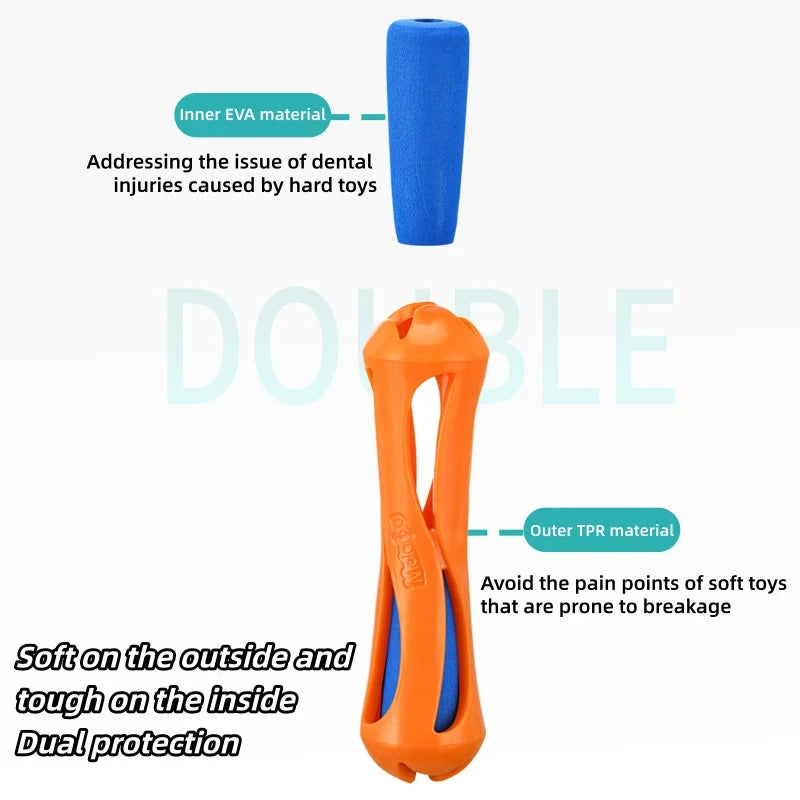 Floating Dog Water Toy for Pool | Indestructible Bite Resistant Rubber Stick | Interactive Fetch Toy for Swimming Beach