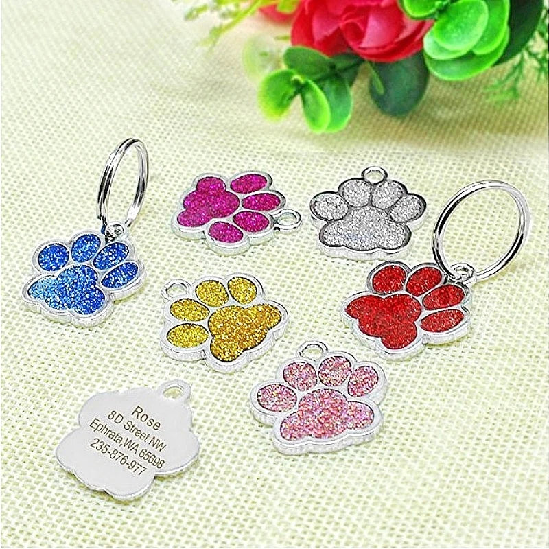 Free Engraving Name Tag Customized Dog Tag Personalized Phone Adress Pet Anti-Lost Dog Accessories Puppy Pendant Cat Dog Id Tags