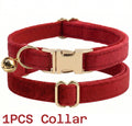 Personalized Velvet Collar Soft Pet Choker Free Custom Name Phone Number Adjustable Velvet Kitty Neckband Small Dog Identity