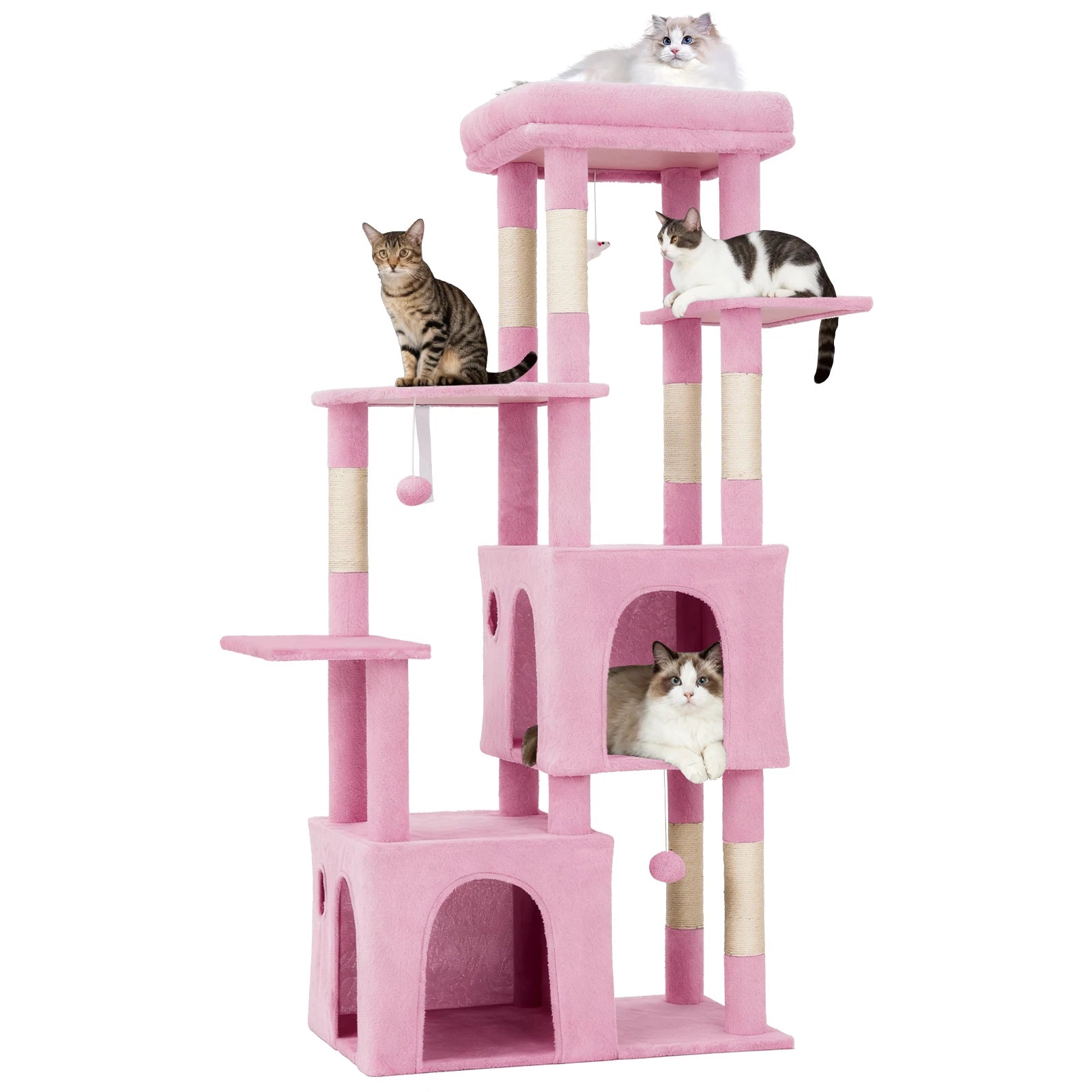 Multi-Level Cat Tree Tower for Large Cats Maine Coons with Perch Condos Sisal Scratching Posts Play Toys Indoor Cat Furniture