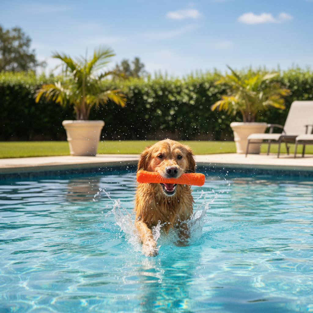 Floating Rubber Stick Dog Toy — Pool & Beach Fetch Horizon